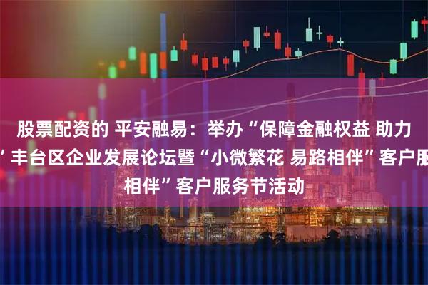 股票配资的 平安融易：举办“保障金融权益 助力美好生活”丰台区企业发展论坛暨“小微繁花 易路相伴”客户服务节活动