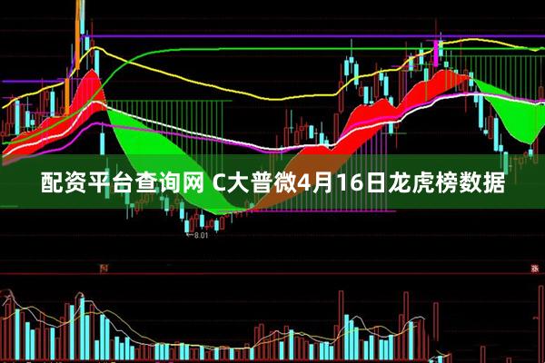 配资平台查询网 C大普微4月16日龙虎榜数据